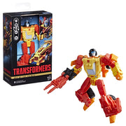 Transformers Age of the Primes Deluxe Class Targetmaster Sureshot Action Figure with Mini Spoilsport Blaster, 5.5-Inch, Multi-Color