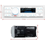 BOSS Audio Systems MR500UAB Marine Bluetooth Stereo Black