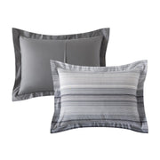 Mainstays Bed-in-a-Bag Comforter Set, Grey Ombre, 7-Piece, Queen