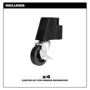 Milwaukee 49-90-2201 Caster Kit For Packout Debris/Dust Separator