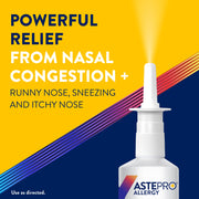 Astepro Allergy Antihistamine Nasal Spray, Steroid Free, 120 Metered Sprays, 0.78 fl oz, 24-Hour Relief