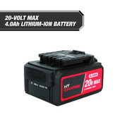 Hyper Tough 6035 20V Lithium-Ion 4.0Ah Rechargeable Battery with USB-C Charging, Compatible w/20V Hyper Tough Tools