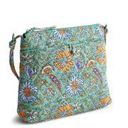 Vera Bradley Premium Cotton Original Hipster Crossbody Bag, Gemstone Paisley, One Size, 11x9x3 in, 50255-20256