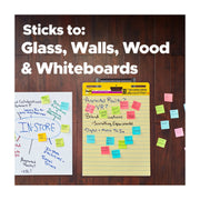 3M Post-it Super Sticky Easel Pads, Yellow Lined, 25 in. x 30 in., 30 Sheets per Pad, 4 Pads
