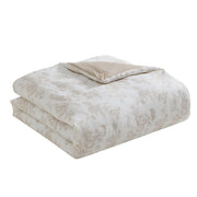 My Texas House Taupe Floral Toile 11-Piece Comforter Set with Sheets, King