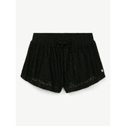 Justice Girls Swimsuit Cover-Up Shorts, Size: M(7/8), Black Beauty - Machine Washable