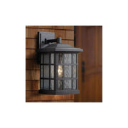 Quoizel SNN8409K Stonington 15-in H Mystic Black Medium Base (E-26) Outdoor Wall Light