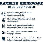 YETI Rambler 26 oz Insulated Beverage Bottle, Stainless Steel, Double-Wall Vacuum Insulation, Leak-Resistant Straw Cap, Moon Dust