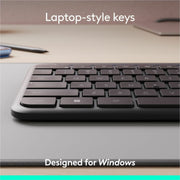 Logitech Signature Slim Wireless Keyboard and Mouse Combo, Business Copilot Edition, Bluetooth and Logi Bolt Connectivity, Quiet Typing, Black, 920-013271
