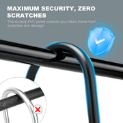 Apecyc 12mm U-Lock Bike Lock with 4ft Security Cable, Keyed Heavy Duty Bicycle Lock with Mounting Bracket and Dust Cover for Ebike, Scooter, Motorcycle