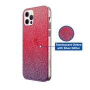 Onn. WIBPOG100069253 iPhone 12 Pro Max Glitter Ombre Phone Case, Purple/Pink