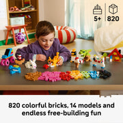 LEGO Classic Creative Colorful Bricks Building Set, 820 Pieces, Educational STEM Toy for Kids Ages 5 and Up, 11045