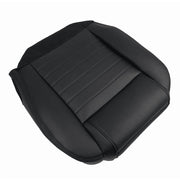 SHTLYH Front Seat Covers, Premium Perforated Black Leather, Complete Front Set for 2005-2009 Ford Mustang GT Convertible Coupe V8