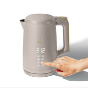 Beautiful 19455 1.7-Liter Electric Kettle 1500 W with One-Touch Activation, Porcini Taupe by Drew Barrymore