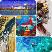 Artkey Stretched Canvas, Triple Primed 100% Indian Cotton, Acid-Free, 36 x 48 in, 1 Pack