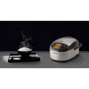 Zojirushi NP-NWC10XB Pressure Induction Heating Rice Cooker, 5.5 Cups, Platinum-Infused Nonstick Pan, AI-Powered