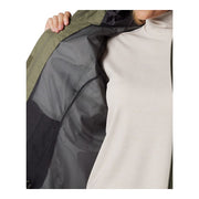 Columbia Hikebound II Women's Rain Jacket, Omni-Tech Waterproof Breathable, Adjustable Hood and Cuffs, Stone Green, XXL, 2086981-397