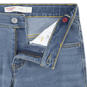 Levi Strauss Signature Boys Relaxed Stretch Jeans, Medium Wash Denim, Adjustable Waistband, Sizes 4-18