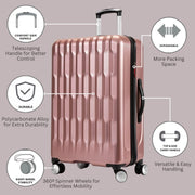 Ricardo Beverly Hills Anchor Bay Hardside Expandable 21 in Carry-on Spinner Luggage, Charcoal