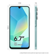 Samsung Galaxy A16 4G LTE Smartphone, 6.7-inch FHD+ Super AMOLED Display, 90Hz Refresh Rate, Octa-Core Processor, 256GB Storage, 8GB RAM, Triple Rear Camera 50MP, Light Green