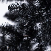 Holiday Time Madison Pine Black Artificial Christmas Tree, 6.5 ft, Pre-Lit with 250 Warm White LED Lights, SureBright Technology, 600 Hinged Branch Tips, Metal Stand