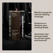 Madison Reed ColorWonder Demi-Permanent Hair Color Kit, 3N Black Velvet - Easy-to-Use