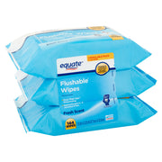 Equate Fresh Scent Flushable Wipes 3 x 48 (144 Wipes)