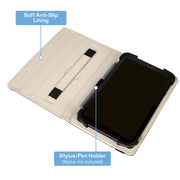 onn TAABLK100143298 Universal Tablet Folio Case, Fits Most 7 - 8
