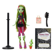 Mattel Monster High Boo-riginal Creeproduction Venus McFlytrap Doll with Pet Chewlian, Diary, Doll Stand, Multicolor, JHK58