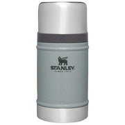 Stanley Classic Legendary Food Jar, 24 oz, Vacuum Insulated, Stainless Steel, Leakproof Wide Mouth Lid, Hammertone Silver
