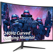 Z-EDGE UG27P 27-Inch Curved Gaming Monitor 240Hz 1ms Full HD 1920x1080 LED Monitor HDMI DP Port