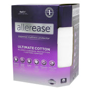 Allerease 2112WM Ultimate Cotton Allergy Relief Zippered Mattress Protector, Full