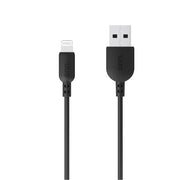 onn. WIBBLK100018790 Lightning to USB Cable, Black, 3 ft