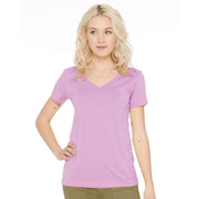 Next Level Ladies Ideal V-Neck T-Shirt, Classic Fit, 60% Combed Ringspun Cotton 40% Polyester, Tear-Away Label, Lightweight, Multiple Sizes, 1540