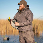 Avery Men's Heritage Hybrid Insulated 3-in-1 Wader Jacket, Marsh Brown, Medium, Waterproof, Breathable, PrimaLoft Liner, A1010049-MB-M