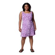 Columbia PFG Freezer III Sleeveless Athletic Dress with Sweat-Activated Cooling, UPF 30 Sun Protection, Hydrangea Bellashore, Medium, 153802