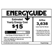 Minka-Aire Light Wave 65 Inch 3 Blade Ceiling Fan with Integrated Dimmable LED Light Kit, Driftwood Finish, Remote Control, F848-DRF