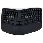 Kinesis mWave Ergonomic Mechanical Keyboard with Gateron Brown Switches, Bluetooth and USB-C Connectivity, Backlit Keys, Integrated Numeric Keypad, Black, KB150P-TAC