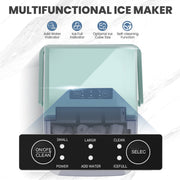 Concetta ZBJ-PP10A-GN Portable Ice Maker, 26.5 lb/Day Capacity, Two Ice Sizes, Green