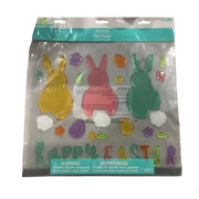 Way To Celebrate Bunny Gel Clings, Multicolor, 11.5