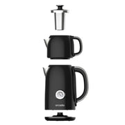 Arcadia ARC101A Electric Turkish Tea Maker and Kettle Black 1.7L (1.5qt)