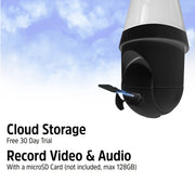 Energizer Smart 2K Light Bulb Security Camera, 1000 Lumens LED, 355 Pan & 90 Tilt Auto-Tracking, Night Vision, Dual-Band Wi-Fi, Two-Way Audio, Black, EOP1-1003