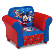 Delta Children UP83841MM-1054 Disney Mickey Mouse Kids Upholstered Chair with Sculpted Plastic Frame