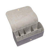 T3 Exclusive Aire 360 Luxe Carrying Case, Heat-Resistant Lining, Vegan Suede Exterior, Sugar Plum