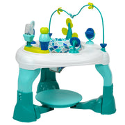 Safety 1st Grow and Go 4-in-1 Stationary Baby Activity Center with 7 Interactive Toys, 360 Degree Spinning Seat, Adjustable Height, Stained Glass WA100FYG