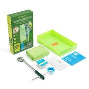 Character Faucet Installation Kit, Complete Set with Basin Wrench, Plumber's Putty, Thread Seal Tape, Microfiber Rag, Wet Wipes, Drip Tray, Virtual Support, Easy Video Instructions, K-CHA-KIT-FCT