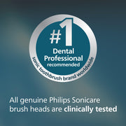 Philips Sonicare A3 All-in-One Replacement Electric Toothbrush Heads, Triangular Multi-Angle Bristles, White, 2 Pack HX9092/77
