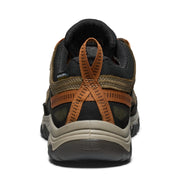 KEEN 1030692 Targhee IV Waterproof Hiking Shoes for Men - Sea Turtle/Roasted Pecan - 10W