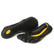 Vibram Women's Five Toe Yoga Training Shoes Pilates Soft Sole Non Slip Indoor Fitness Shoes, Black, 36