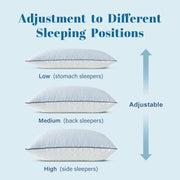 Yalamila WW-CP-Q2 Hotel Cool Pillow Reversible Pillow, Shredded Memory Foam Pillow, Standard/Queen Pillows 20